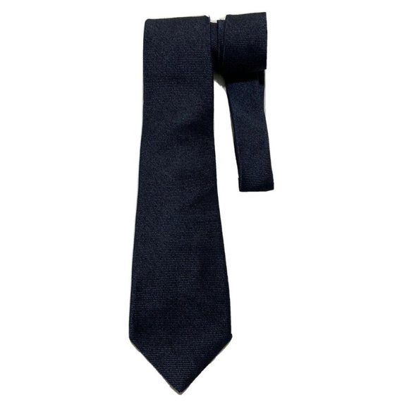 🆕HUGO BOSS SELECTION TRIFOLD Solid Gray Silk Tie ITALY 60”/ 3.2